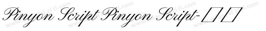 Pinyon Script Pinyon Script字体转换